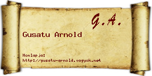 Gusatu Arnold névjegykártya